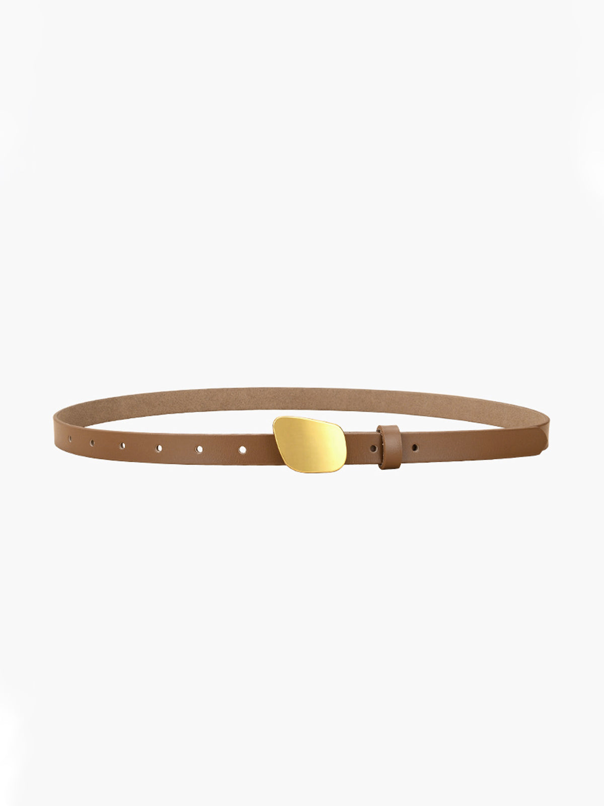Ceinture en Cuir avec Boucle Or - BerlinGlamour