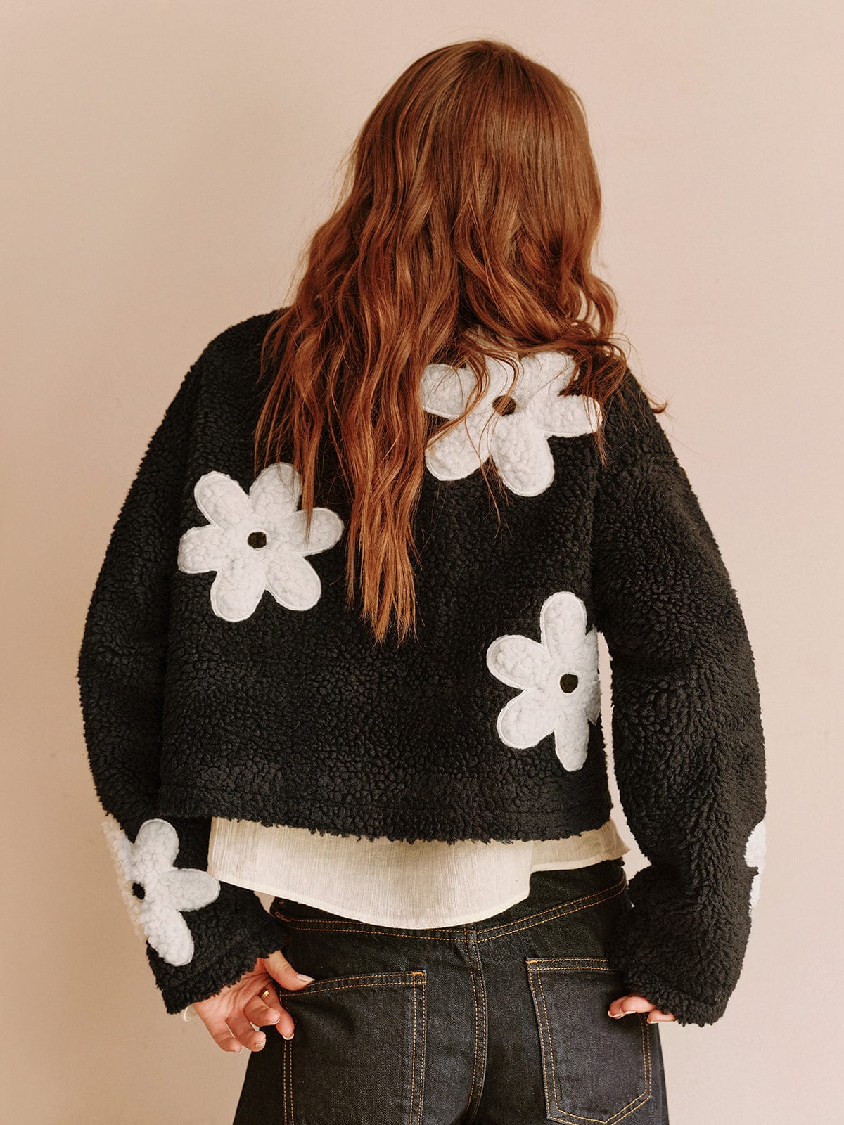 Veste en Jean Fleuri Pour Femme Printemps