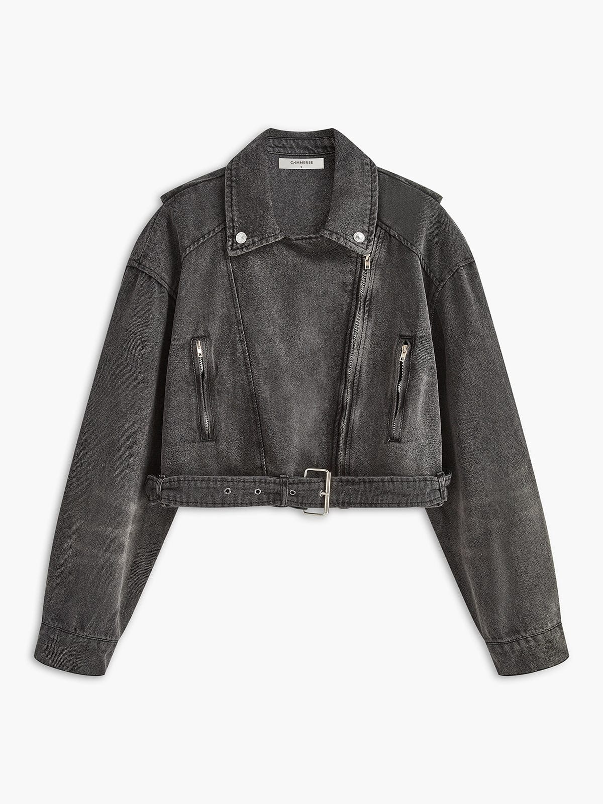 Veste en denim noir féminine tendance - BerlinGlamour