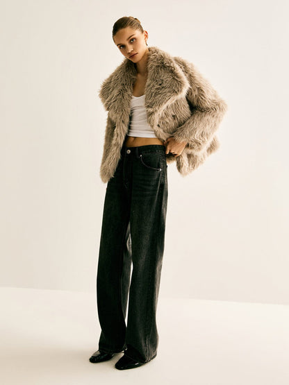 Veste en Fourrure Synthétique Élégante et Chaude