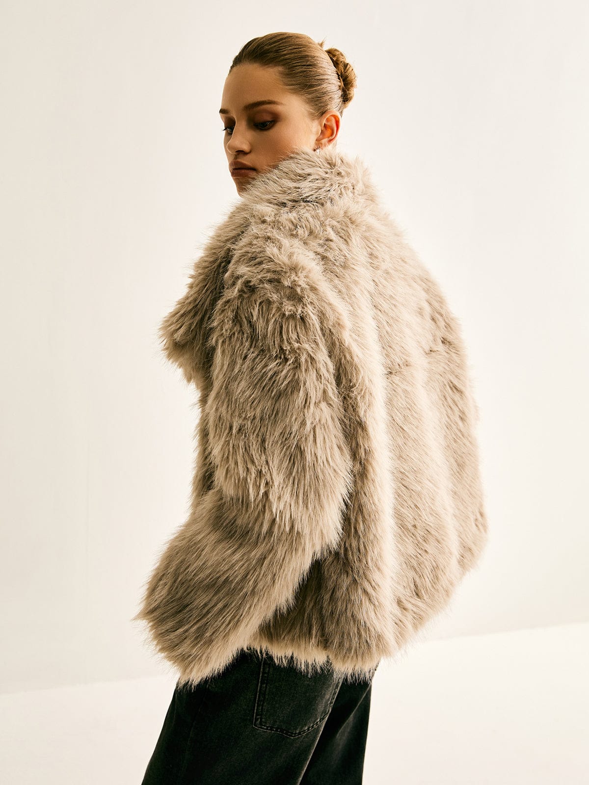 Veste en Fourrure Synthétique Élégante et Chaude
