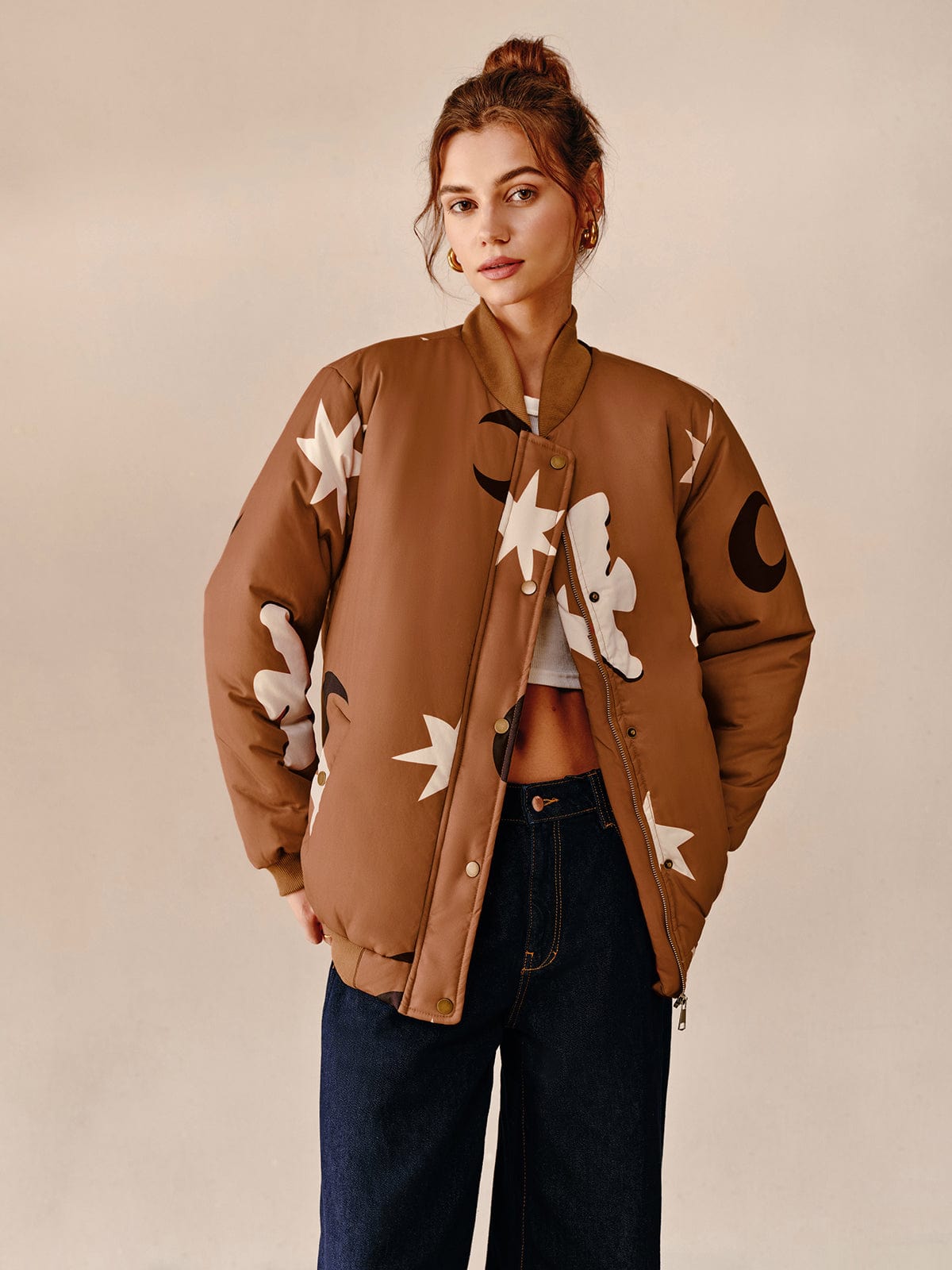 Blouson bomber oversize urbain et tendance