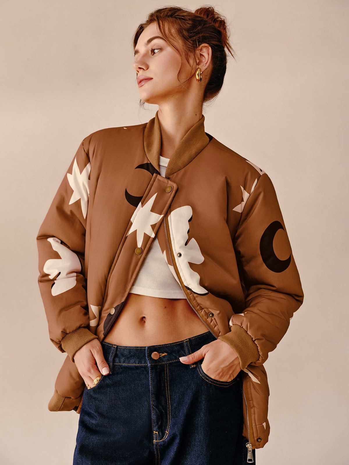 Blouson bomber oversize urbain et tendance