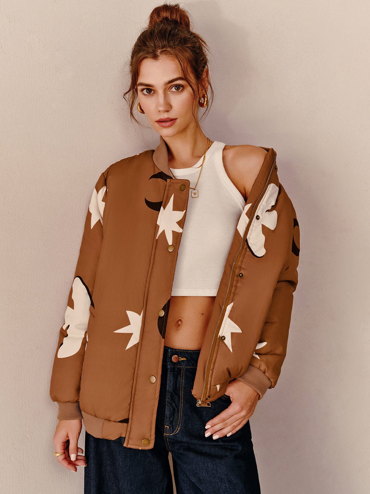 Blouson bomber oversize urbain et tendance