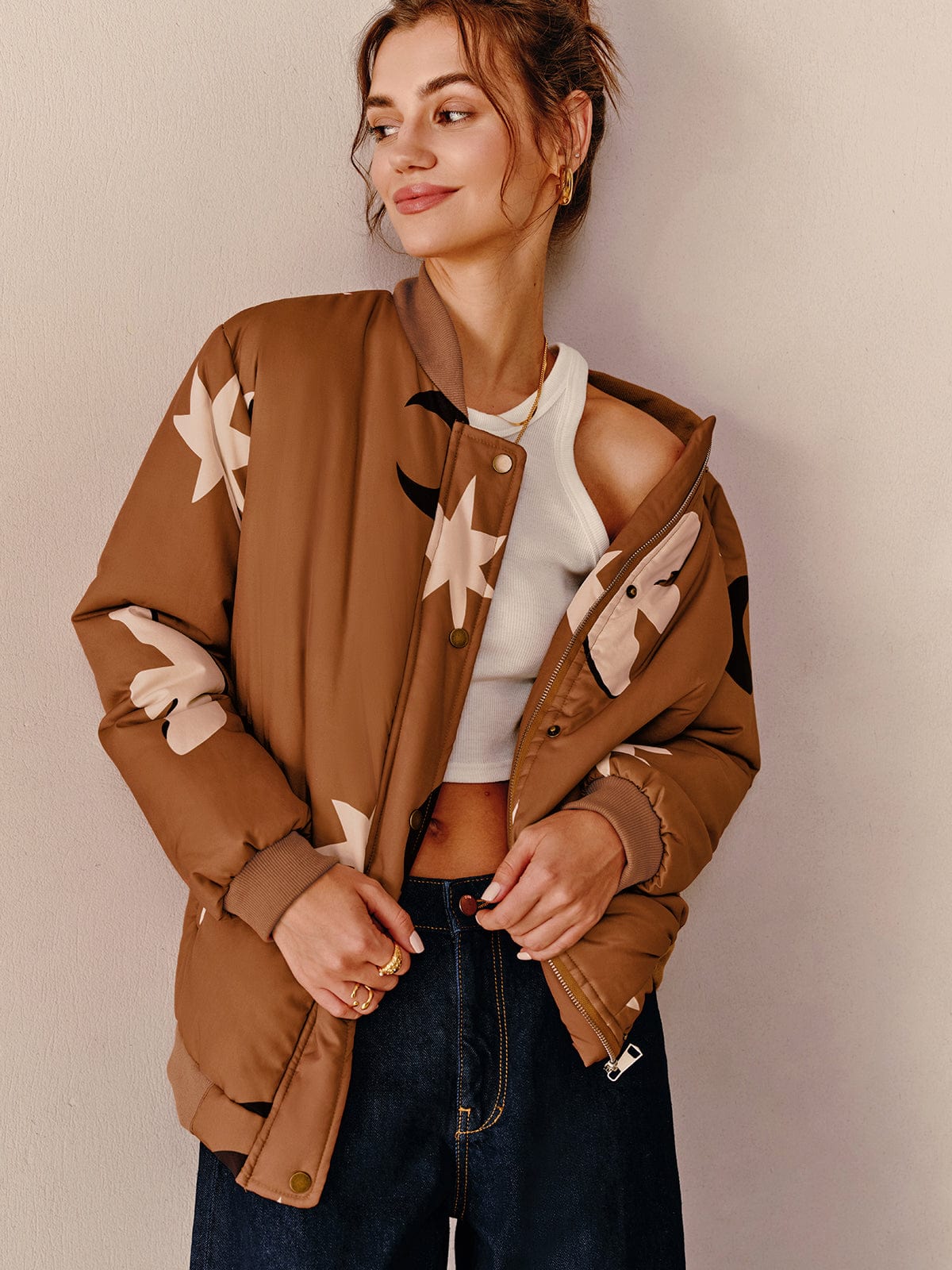 Blouson bomber oversize urbain et tendance