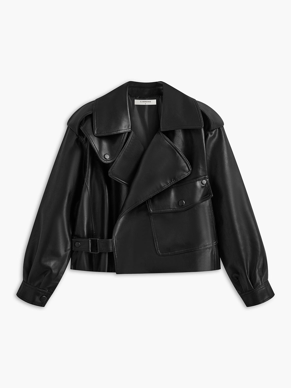 Blouson Cuir Noir Style Biker Féminin - BerlinGlamour