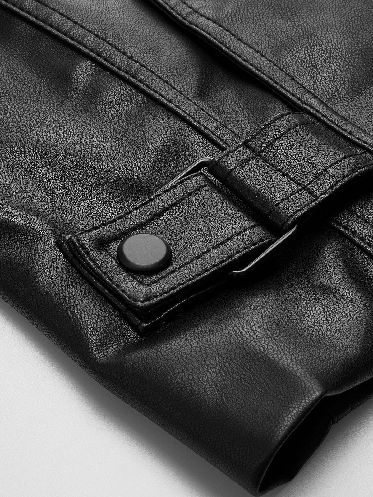 Blouson Cuir Noir Style Biker Féminin