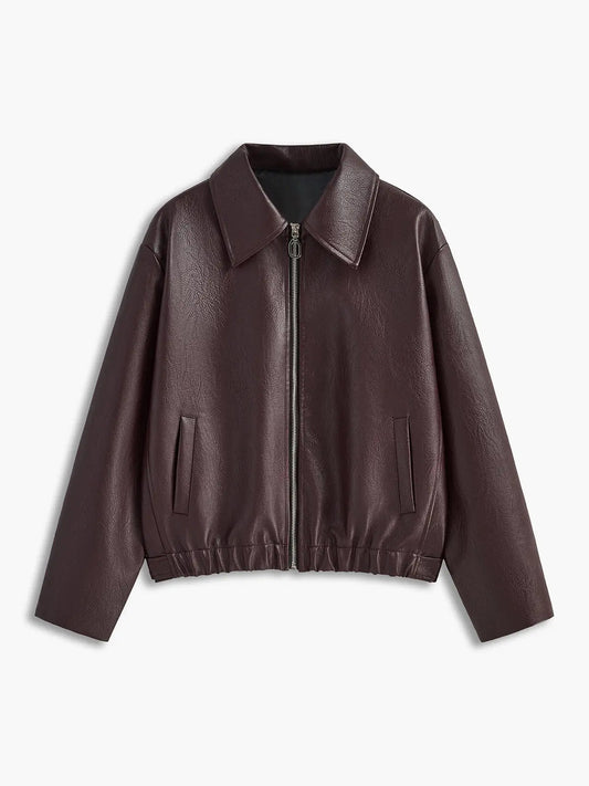 Blouson Cuir Classique Féminin - BerlinGlamour