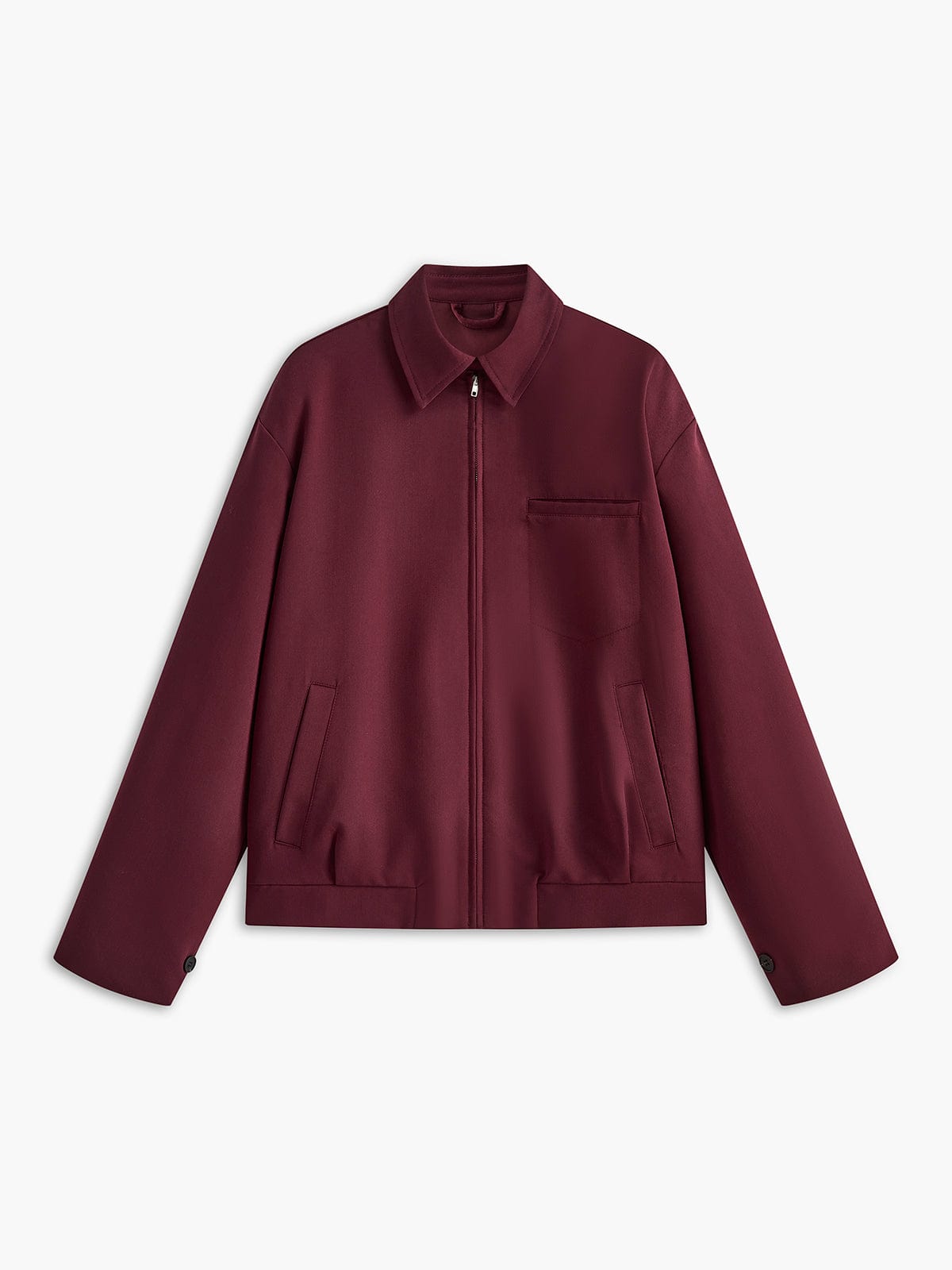Veste Rouge Bourgogne Élégante et Polyvalente - BerlinGlamour