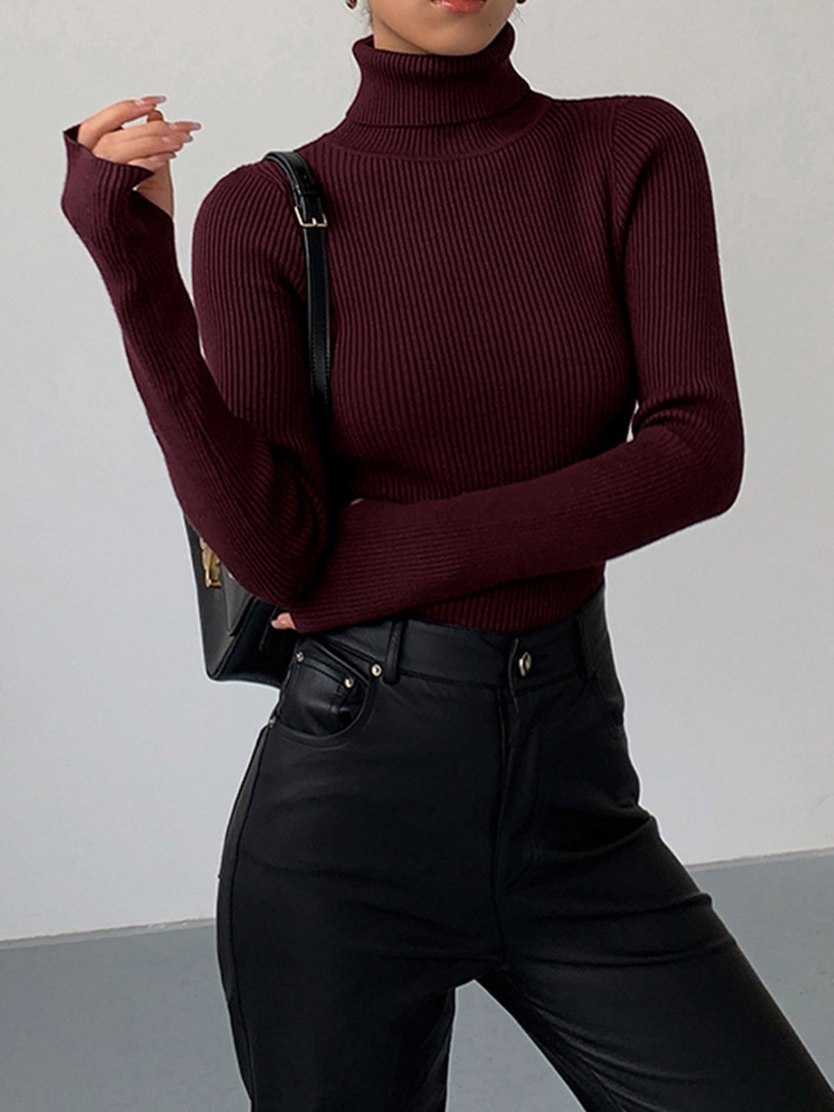 Pull Femme Col Roulé Décontracté Printemps - BerlinGlamour