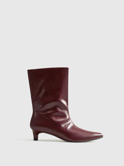 Bottines Bordeaux Élégantes et Chic - BerlinGlamour
