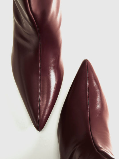 Bottines Bordeaux Élégantes et Chic