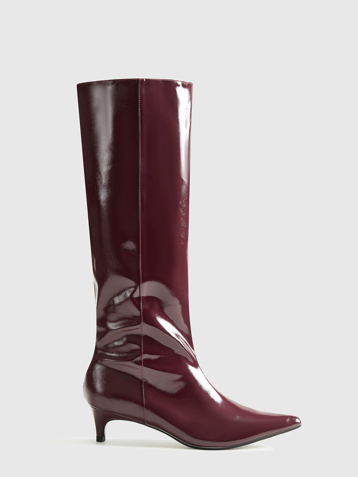 Bottines Knie-Hautes Confortables en Cuir
