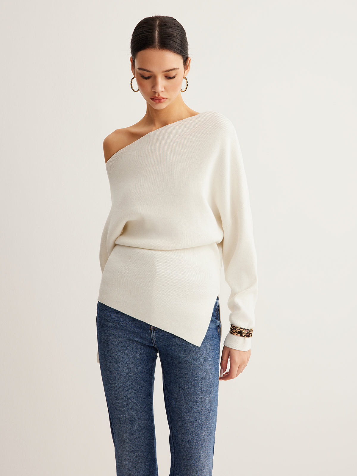 Top femme décolleté asymétrique tendance - PanierRoyale
