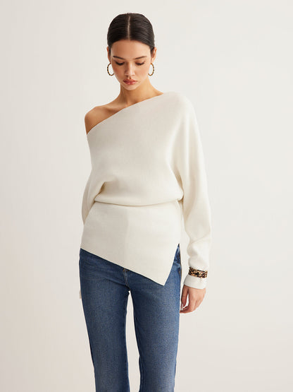Top femme décolleté asymétrique tendance - PanierRoyale