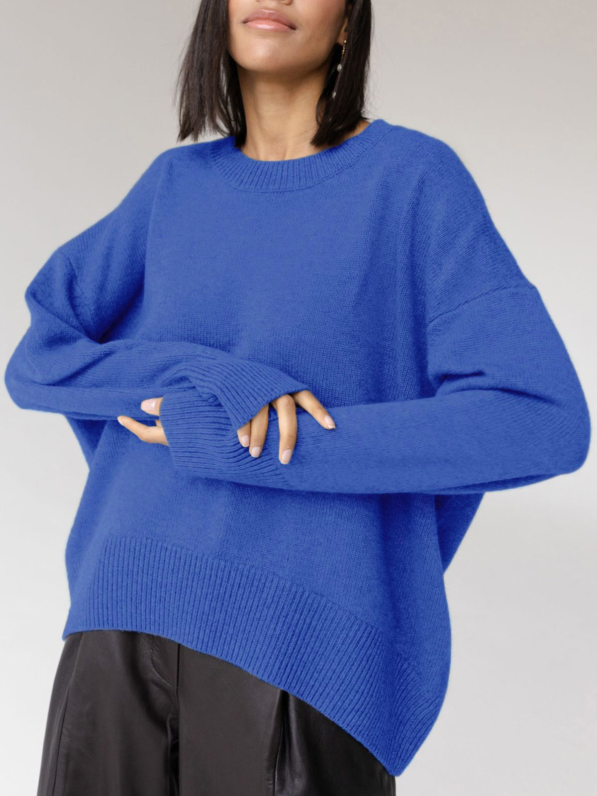 Pull Femme Hiver Oversized Doux et Confortable
