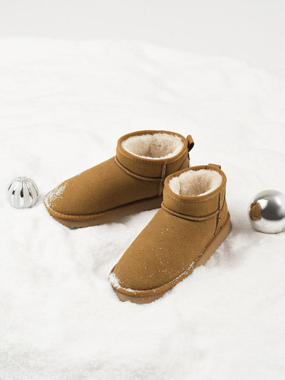 Bottes Hiver Chaudes en Laine Douce