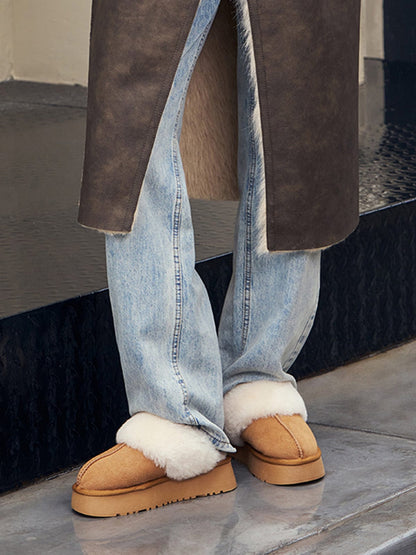 Chaussons Confort à Semelle Épaisse et Chaude