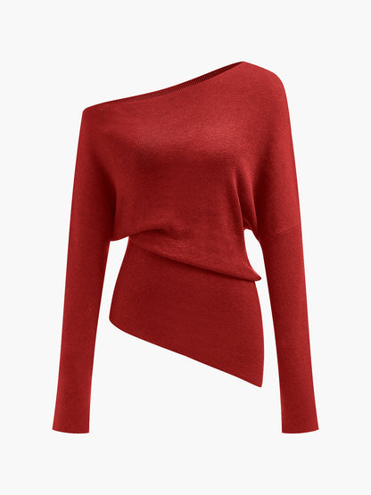 Top femme décolleté asymétrique tendance