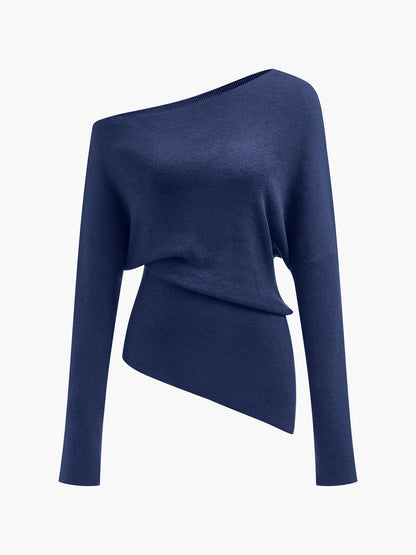 Top femme décolleté asymétrique tendance