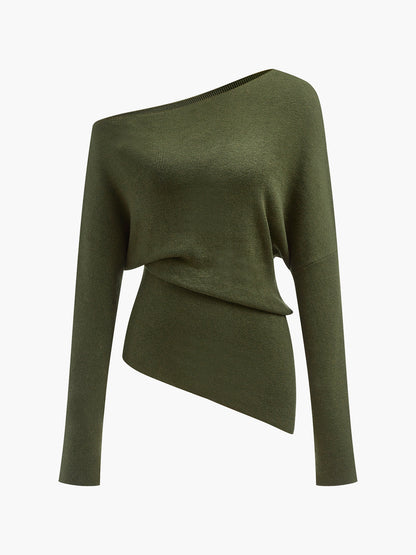 Top femme décolleté asymétrique tendance