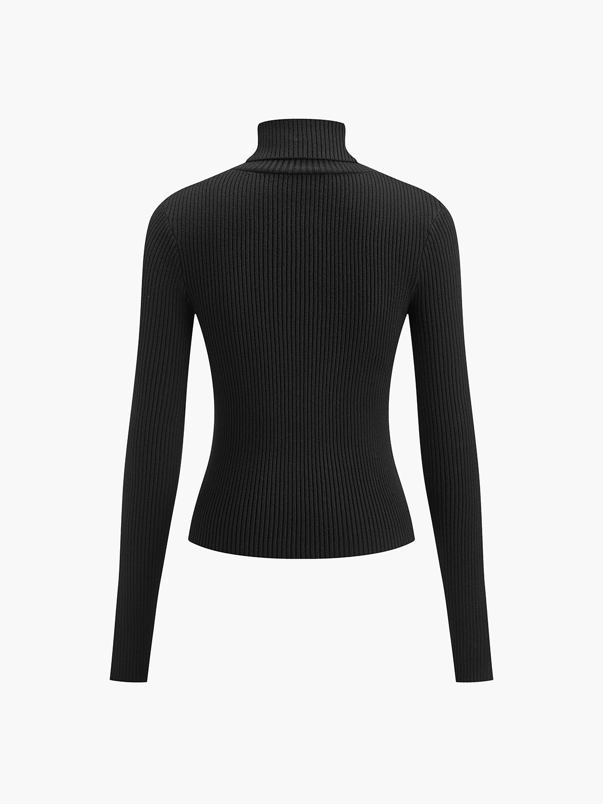 Top Femme Minimaliste Col Roulé Slim
