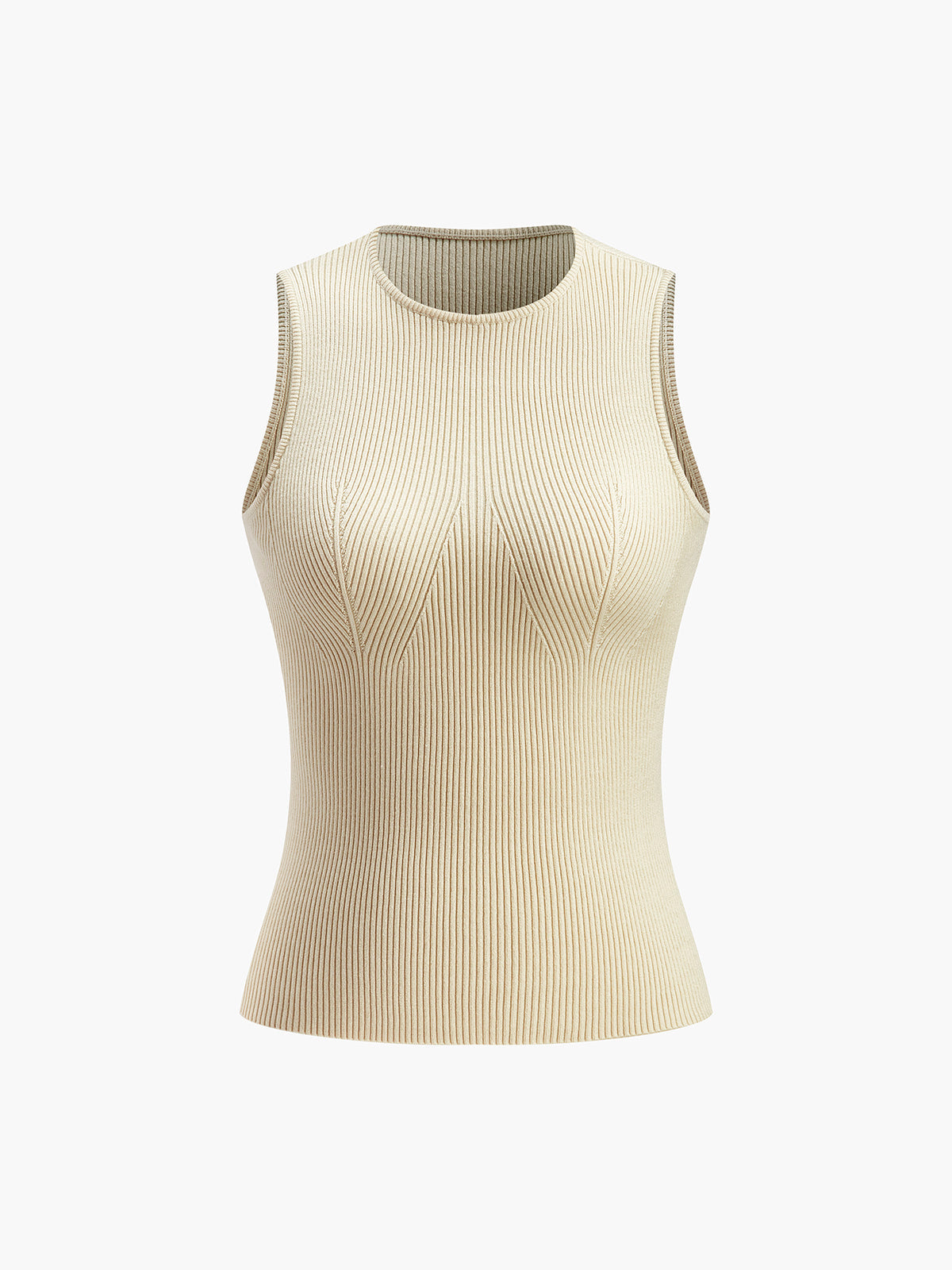 Top sans manches moulant pour femme