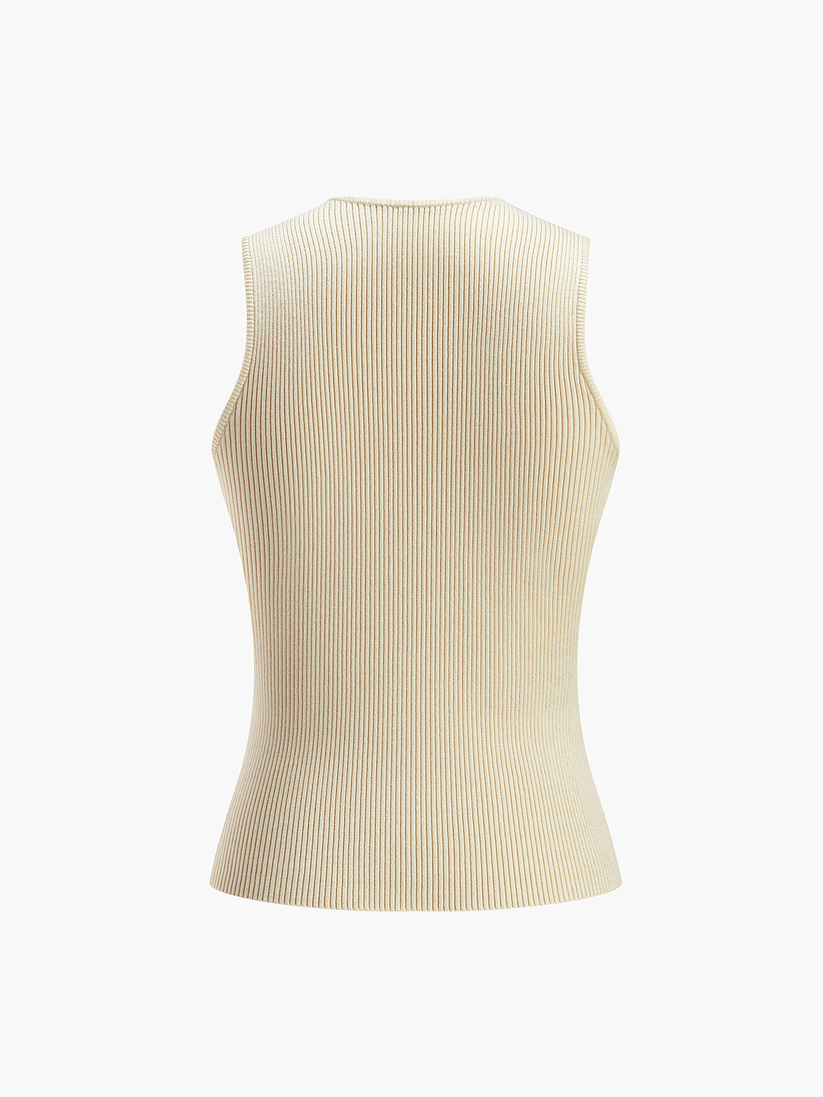 Top sans manches moulant pour femme