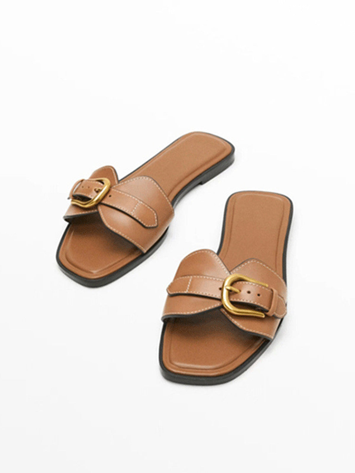Sandales Femmes en Cuir Confort avec Semelle Amortie et Fermeture Réglable - PanierRoyale