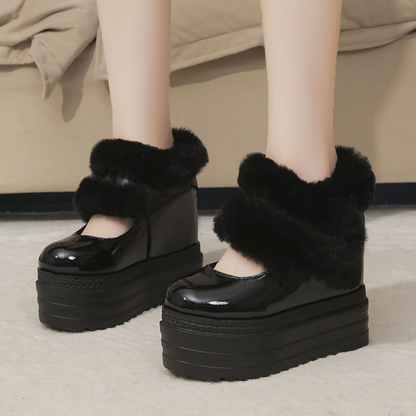 THALIA - Bottes d'Hiver à Talon Plateforme pour Femmes