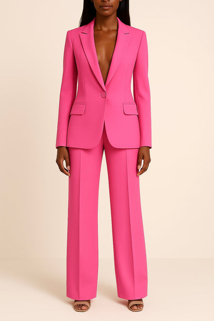 Costume Femme Élégant - Pantalon Tailleur Slim et Moderne