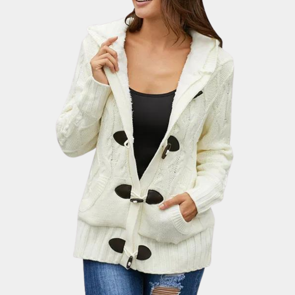 KAHLIA - Cardigan à Capuche Détendue pour Femme