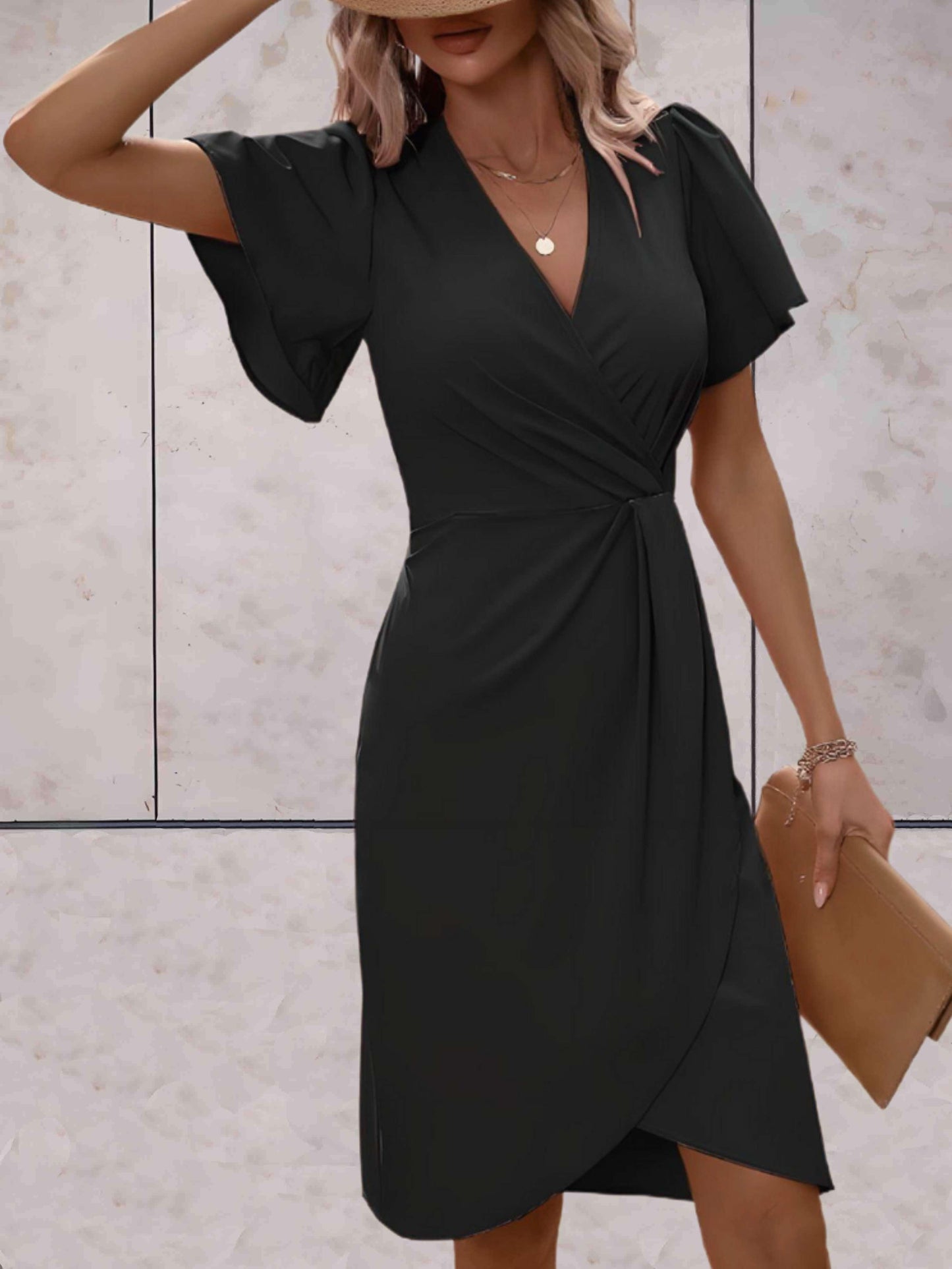 Robe Ajustée Femme Style Élégant Raffiné