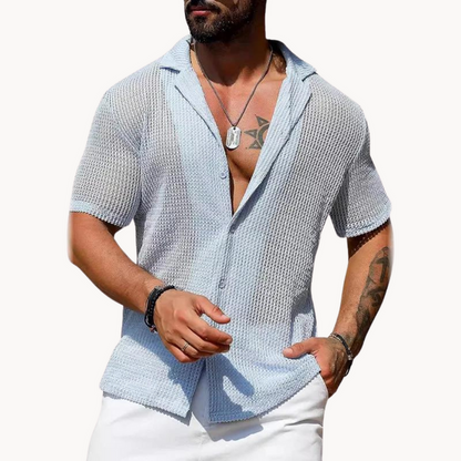 Chemise Homme Manches Courtes Été Légère