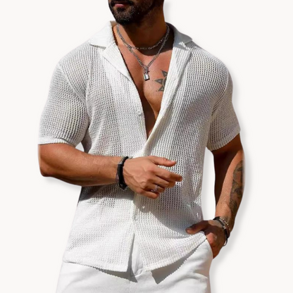 Chemise Homme Manches Courtes Été Légère