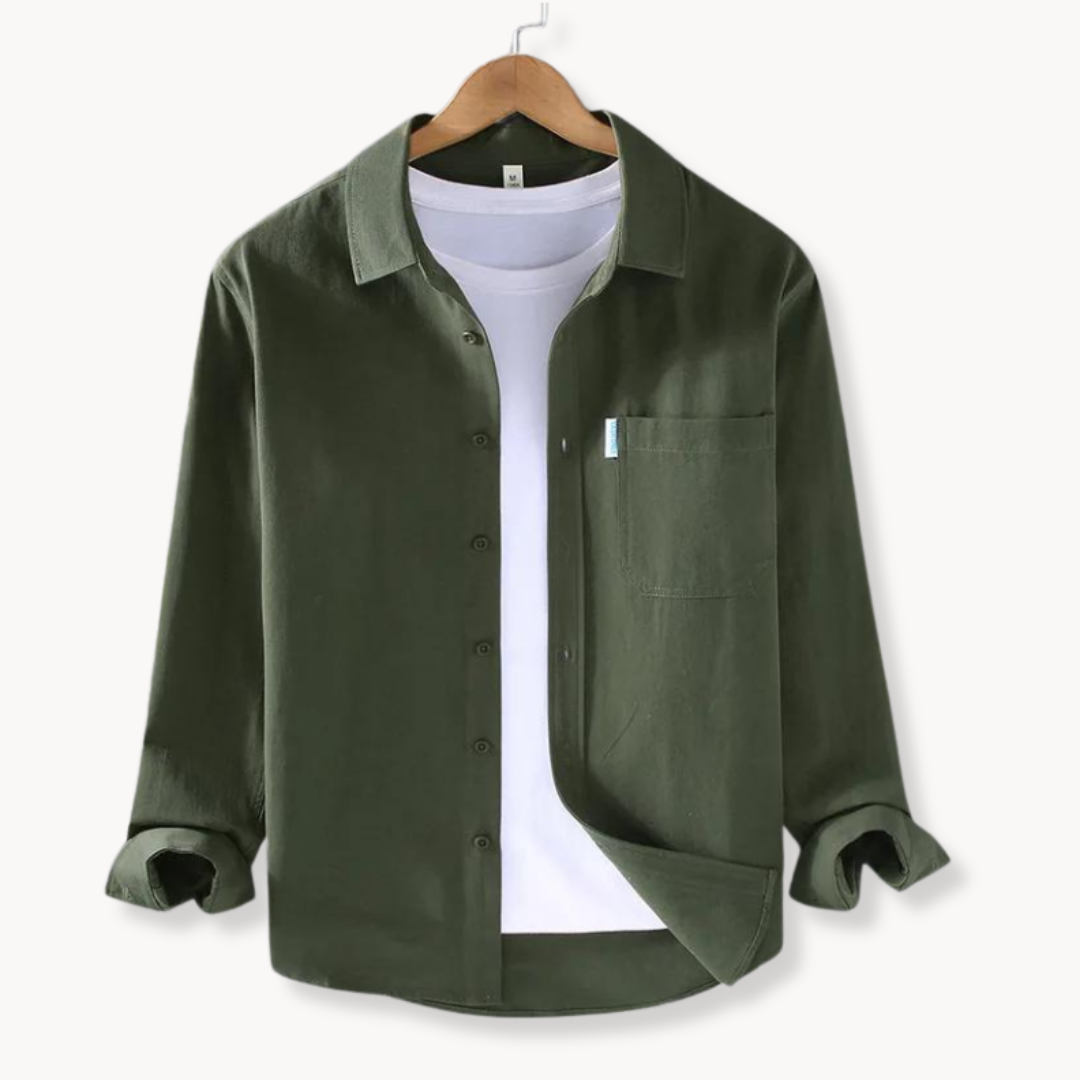 Chemise Homme Coton Classique pour Loisirs