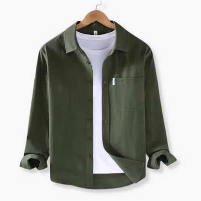 Chemise Homme Coton Classique pour Loisirs