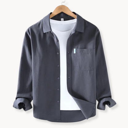 Chemise Homme Coton Classique pour Loisirs
