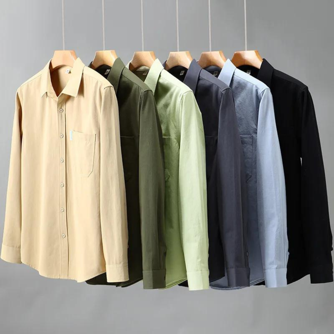 Chemise Homme Coton Classique pour Loisirs