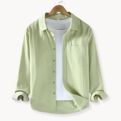 Chemise Homme Coton Classique pour Loisirs