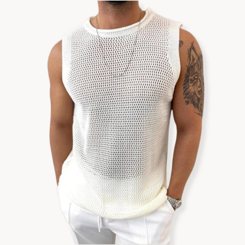 Débardeur Ajouré en Crochet pour Femme