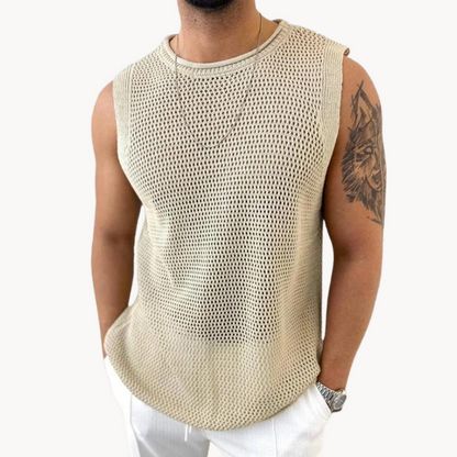 Débardeur Ajouré en Crochet pour Femme
