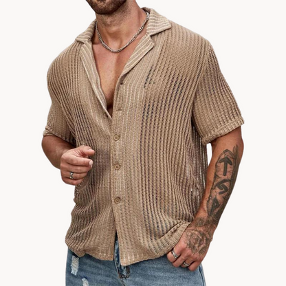 Chemise Homme Manches Courtes Été Légère
