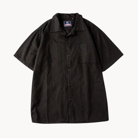 Chemise Décontractée Col V Grand Format Réduit - PanierRoyale