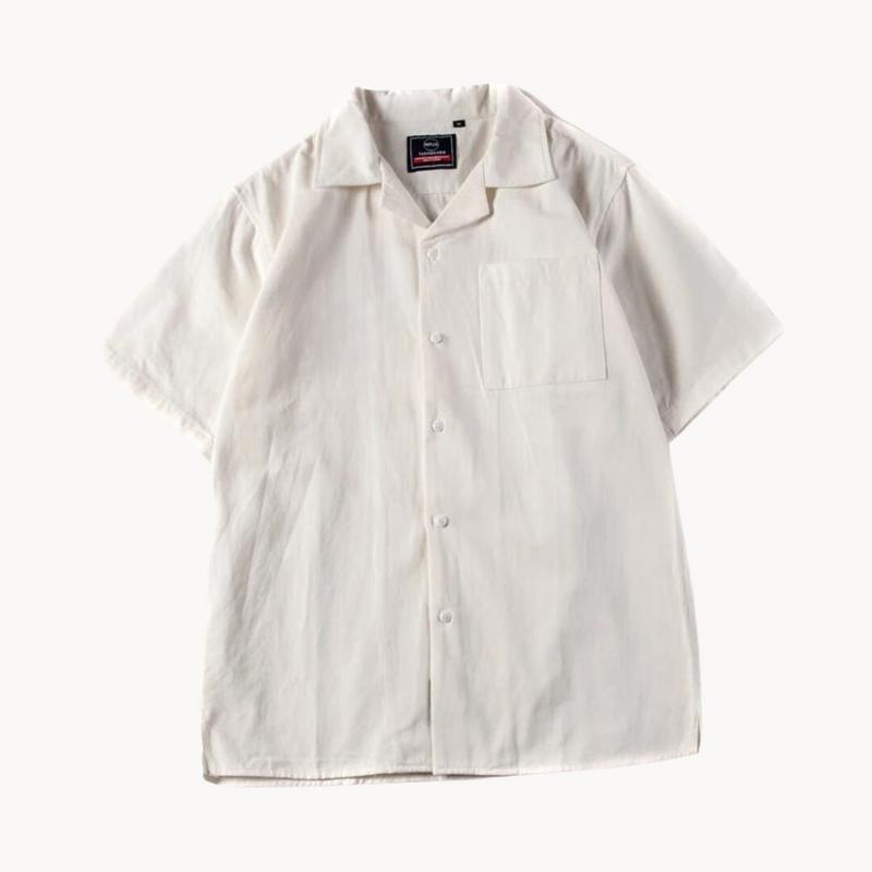 Chemise Décontractée Col V Grand Format Réduit