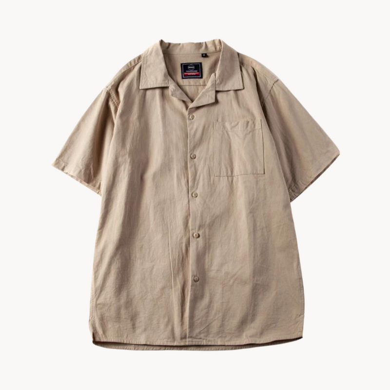Chemise Décontractée Col V Grand Format Réduit