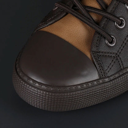 Baskets en Cuir Homme Élégant