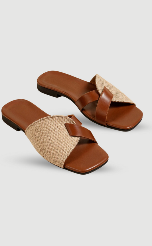 Sandales Beige en Cuir avec Détails Luxe - BerlinGlamour