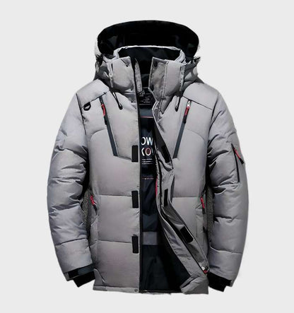 Veste Hiver Homme Capuche Manches Longues Imperméable