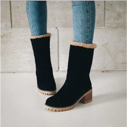 Bottes Femmes Hiver Fourrées et Chauffantes